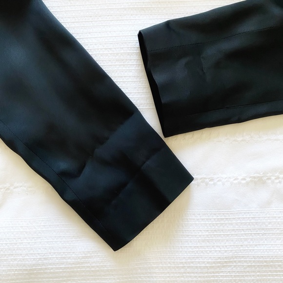 PENNYBLACK BY MAX MARA BLACK SHAWL LAPEL ACETATE LIGHTWEIGHT SATIN BLAZER - 10 - Picture 7 of 10